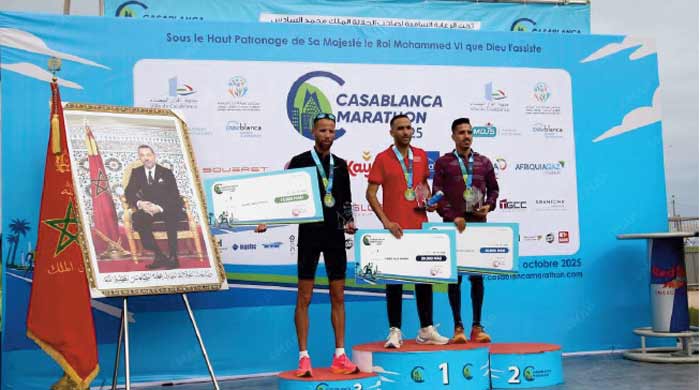 El Mahjoub Dazza remporte la 16ème édition du Marathon International de Casablanca El Mahjoub Dazza remporte la 16ème édition du Marathon International de Casablanca