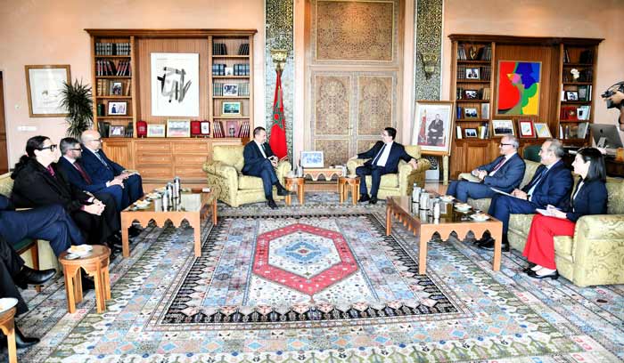 Nasser Bourita s’entretient avec une délégation de l’intergroupe parlementaire italien de “Soutien à l'initiative d'Autonomie au Sahara” Nasser Bourita s’entretient avec une délégation de l’intergroupe parlementaire italien de “Soutien à l'initiative d'Autonomie au Sahara”