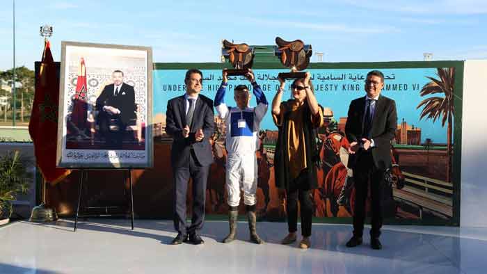 Le cheval "Moshrif" remporte le Grand Prix de SM le Roi Mohammed VI des pur-sang arabes