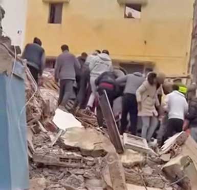 Deux morts et quatre blessés dans l'effondrement partiel d'un immeuble à Rabat