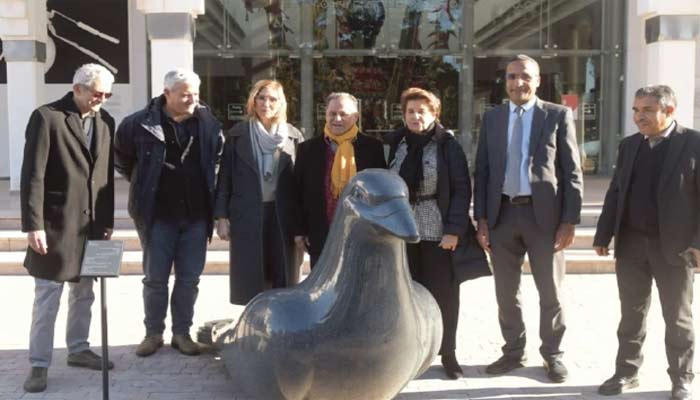 La sculpture "Paloma" enrichit le parvis du Musée Mohammed VI d'Art moderne et contemporain