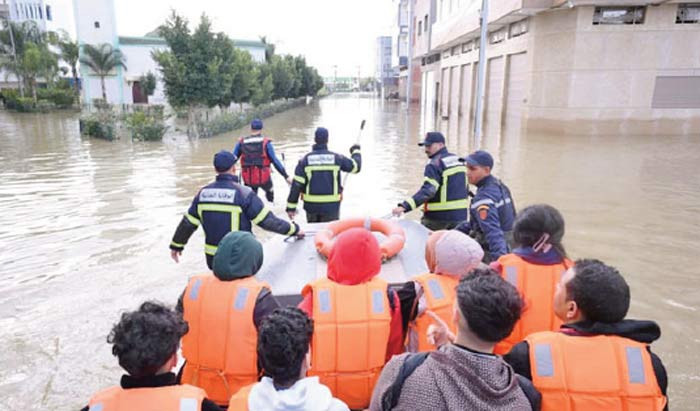 Poursuite des interventions pour l’évacuation et l’hébergement des personnes affectées par la montée des eaux de l’oued Loukkos