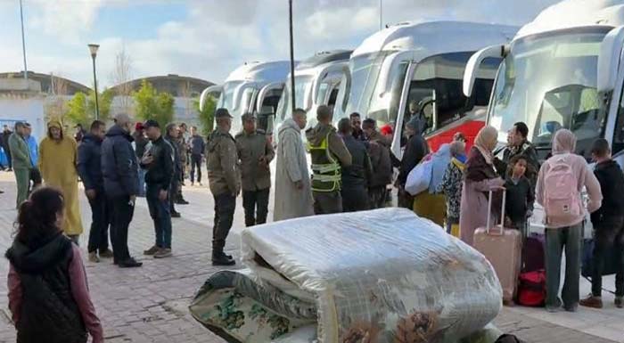Province de Sidi Kacem: Poursuite de l'opération de retour des habitants à leurs domiciles après l'amélioration des conditions météorologiques