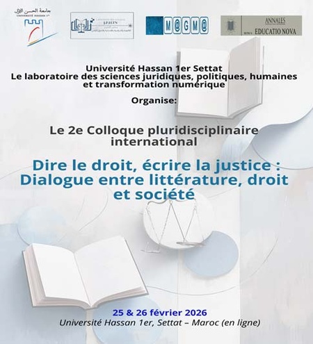 Colloque : Dire le droit, écrire la justice : textes, discours et pratiques critiques à l’échelle internationale