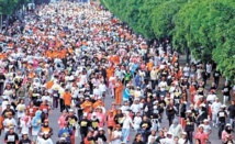 Participation massive à la Course féminine de la victoire Participation massive à la Course féminine de la victoire