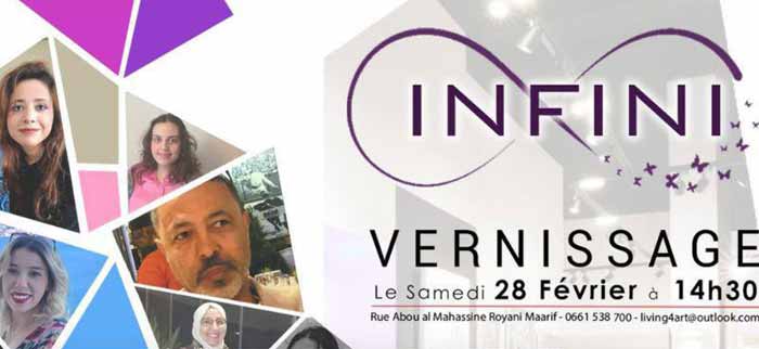 Vernissage de l'exposition collective "Infini"
