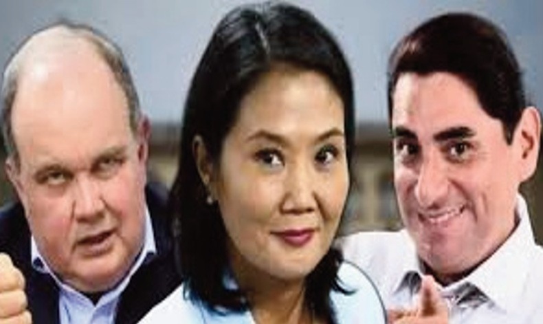 Keiko Fujimori, Carlos Alvarez et Rafael Lopez Aliaga, trois figures atypiques pour une présidentielle éclatée au Pérou