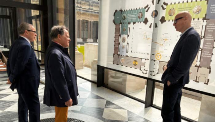 Le futur Musée du Continent à Rabat au centre d'une visite de Mehdi Qotbi en Belgique