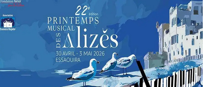 Nouvelle édition du Festival Printemps Musical des Alizés, du 30 avril au 3 mai à Essaouira