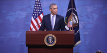Obama promet de détruire l'EI tout en déplorant l'action de Poutine en Syrie Obama promet de détruire l'EI tout en déplorant l'action de Poutine en Syrie