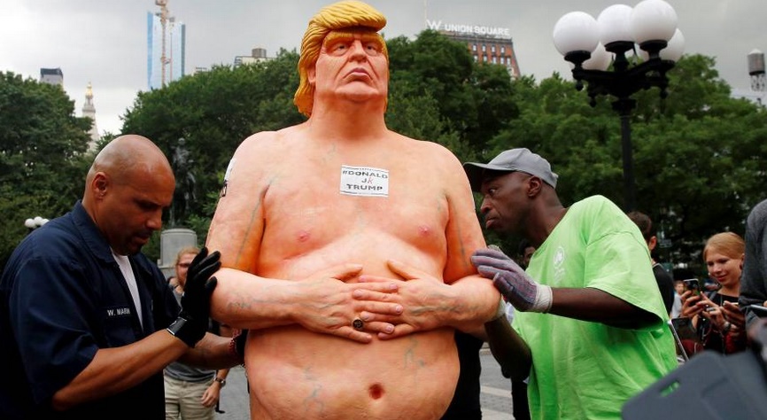 Insolite : Statue peu flatteuse de Trump