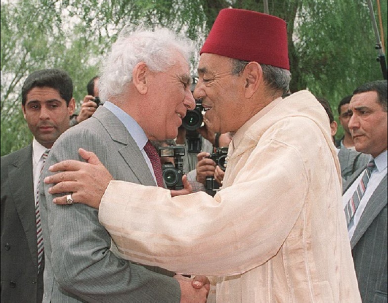 Rencontre entre Feu Hassan II et Feu Chadli Benjdid le 27 mai 1991 à Oran.