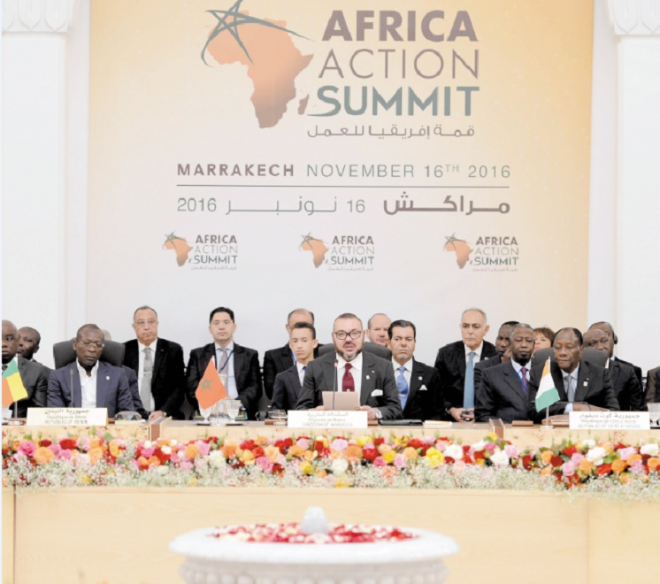 Dans le discours prononcé à l'ouverture du Sommet africain de l'action : S.M le Roi : Il nous appartient de travailler solidairement à la protection de notre terre
