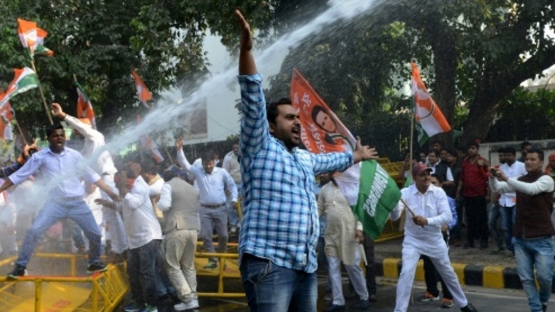 L'avenue Jantar Mantar à New Delhi, haut lieu de toutes les luttes