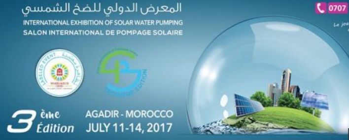 La 3ème édition du Salon international de pompage solaire en juillet prochain à Agadir