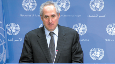 Stéphane Dujarric, porte-parole du Secrétaire général.                 Ph. ONU