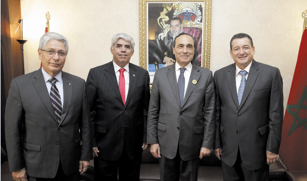 Habib El Malki s'entretient avec une délégation parlementaire péruvienne