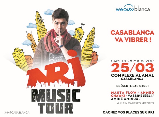 Yassine Jebli en concert à Casablanca pour le NRJ Music Tour