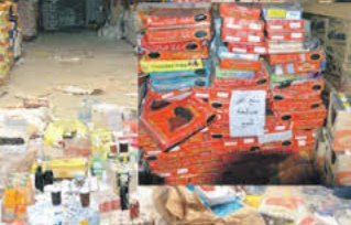 Saisie et destruction de 478 tonnes de produits impropres à la consommation en mars