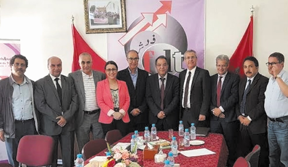 Mohamed Ben Abdelkader s’entretient avec les dirigeants syndicaux