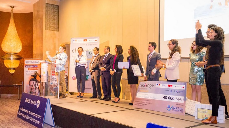 Remise à Casablanca des prix du Challenge franco-marocain de l'entrepreneuriat