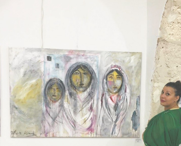 L’œuvre de Maria Kermadi, une impressionnante peinture géométrique