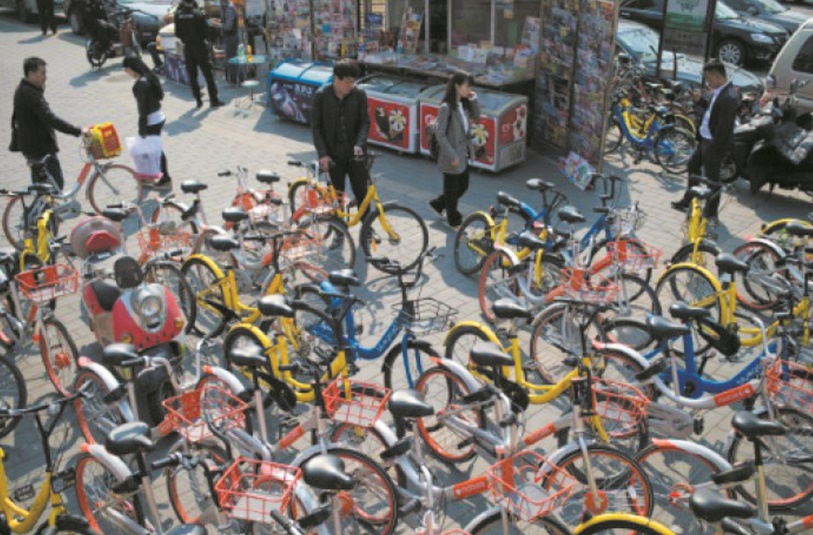 En Chine, le vélo partagé victime de son succès