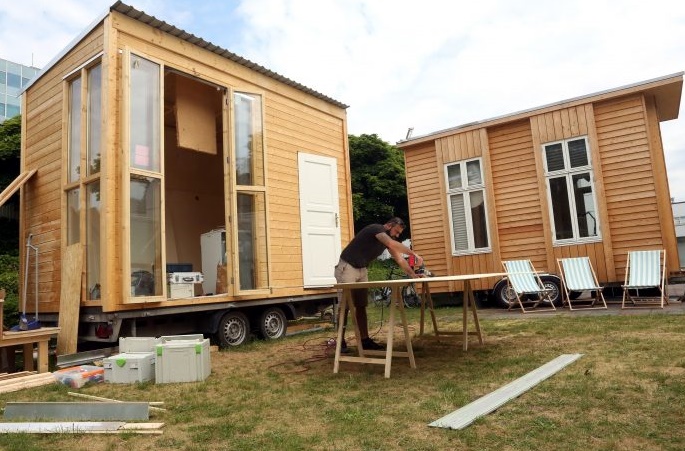 Des "mini-maisons" pour héberger des réfugiés à Berlin