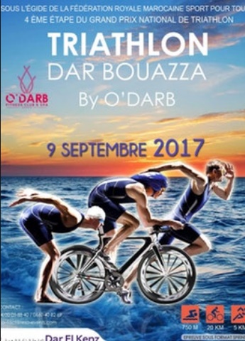 Quatrième étape du Grand Prix national de triathlon à Dar Bouazza