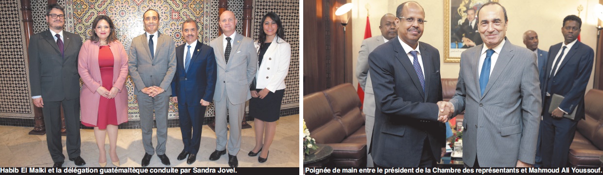 Le président de la Chambre des représentants reçoit les ministres guatémaltèque et djiboutien des Affaires étrangères
