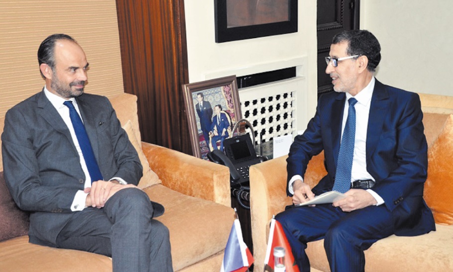 Edouard Philippe  et Saâd Eddine El Othmani.