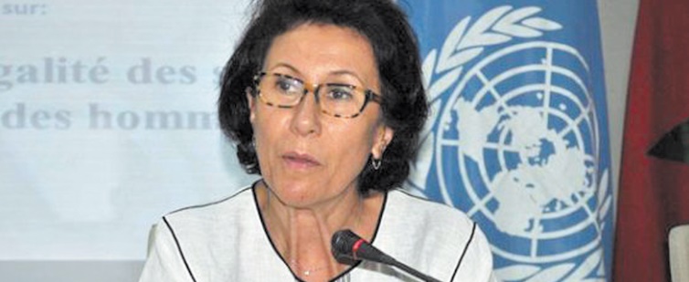 Leila Rhioui, représentante  de l'ONU-Femmes Maroc.