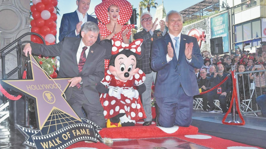 Minnie reçoit une étoile à Hollywood, 50 ans après Mickey