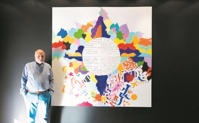 Tahar Benjelloun expose ses œuvres à Dubaï Tahar Benjelloun expose ses œuvres à Dubaï