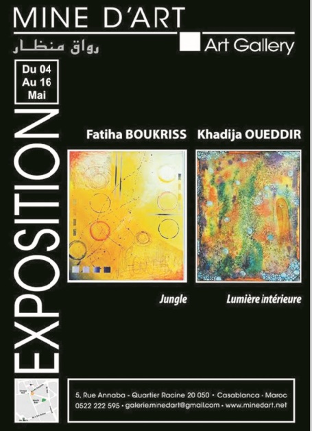 Fatiha Boukhriss et Khadija Oueddir exposent à Mine d’Art