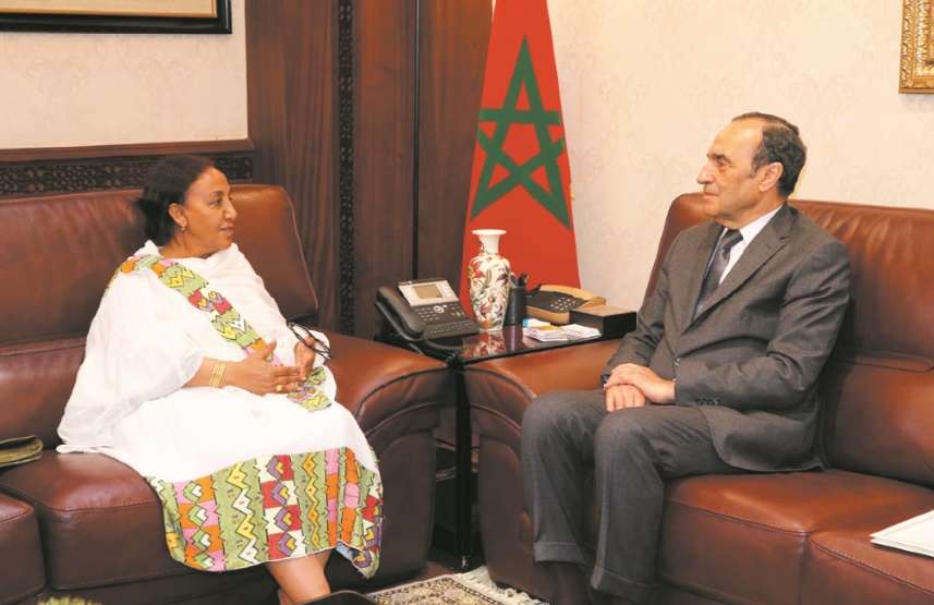 Habib El Malki s’entretient avec l’ambassadrice d’Ethiopie