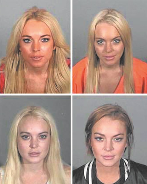 Quand les stars se font tirer le portrait en prison !  Lindsay Lohan