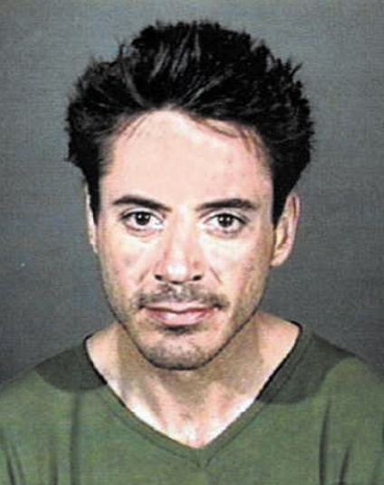 Quand les stars se font tirer le portrait en prison !  Robert Downey, Jr.