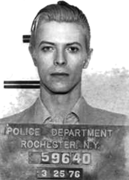 Quand les stars se font tirer le portrait en prison !  David Bowie