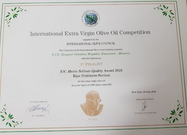 L’huiles d’olive des Chiadma primée à l’international L’huiles d’olive des Chiadma primée à l’international