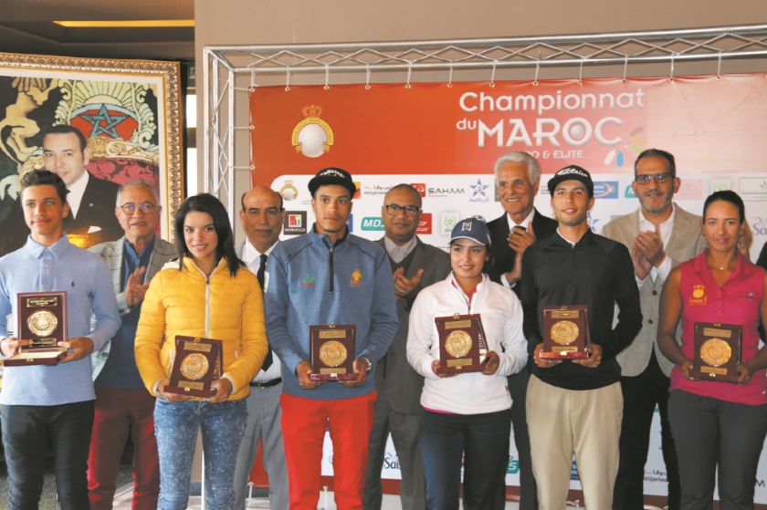 Ahmed Marjan et Maha Haddioui remportent les championnats du Maroc Pro de golf