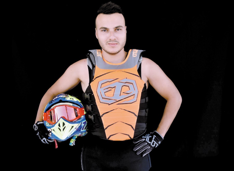 Cérémonie en l'honneur du champion du monde de jet-ski Yahya Rammah