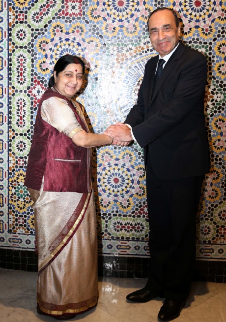 Habib El Malki s’entretient avec la ministre indienne des A.E