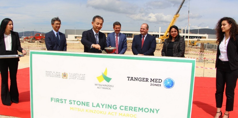 Pose de la première pierre d’une usine du groupe japonais Mitsui à Tanger