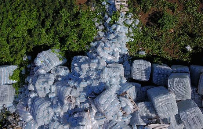 Insolite : Bouteilles d'eau