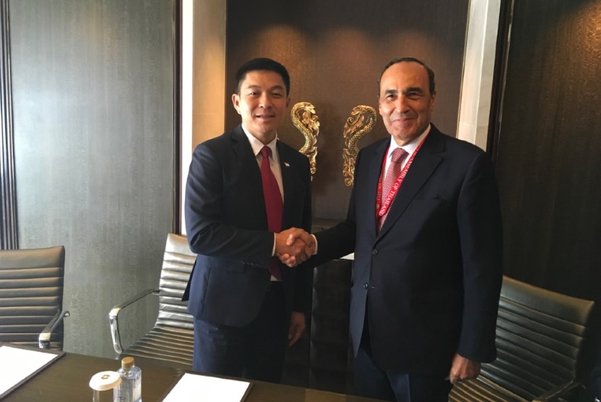 Le président de la Chambre des représentants et Ton Chuan-Jin. Le président de la Chambre des représentants et Ton Chuan-Jin.