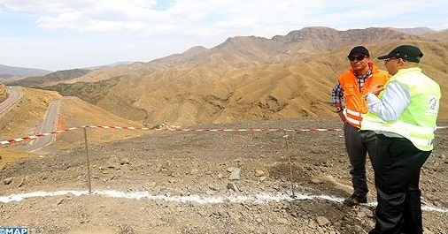Les travaux d'aménagement de la RN9 reliant Marrakech à Ouarzazate ont atteint 40%