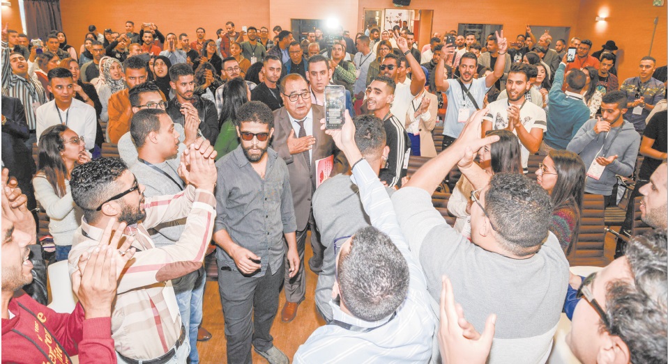 Lors du 9ème Forum national des responsables de la Chabiba ittihadia Lors du 9ème Forum national des responsables de la Chabiba ittihadia