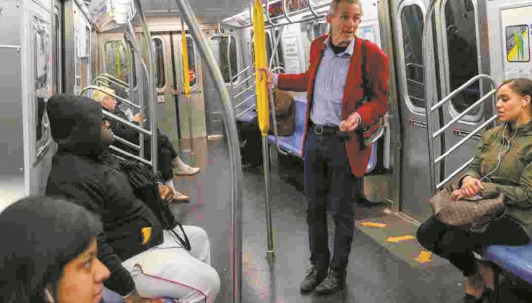 L'homme qui prêchait pour le climat dans le métro new-yorkais