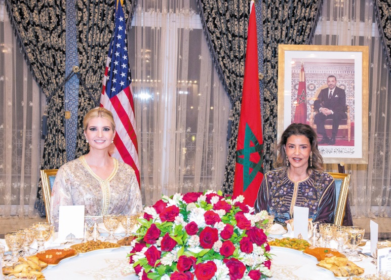 S.A.R la Princesse Lalla Meryem préside un dîner offert par S.M le Roi en l'honneur d’Ivanka Trump S.A.R la Princesse Lalla Meryem préside un dîner offert par S.M le Roi en l'honneur d’Ivanka Trump
